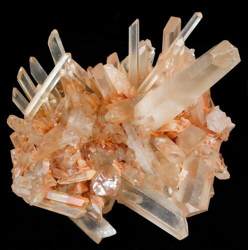 Tangerine Quartz Crystal Cluster - Madagascar #58830